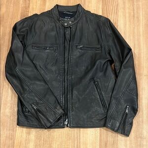 Lucky Brand Bonneville Tiger Cat Leather jacket